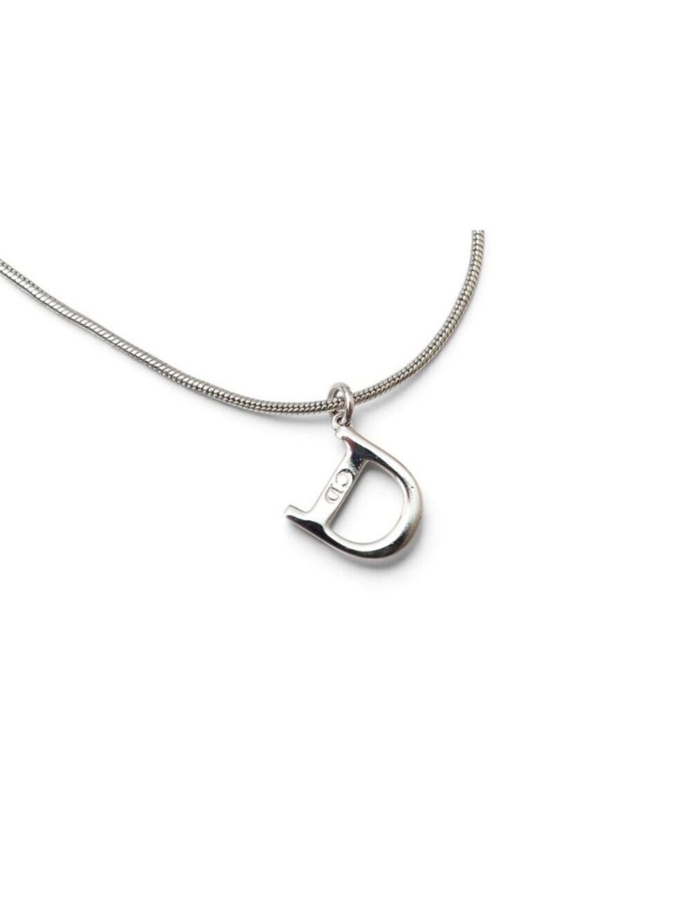 Dior Necklace D Logo Silver